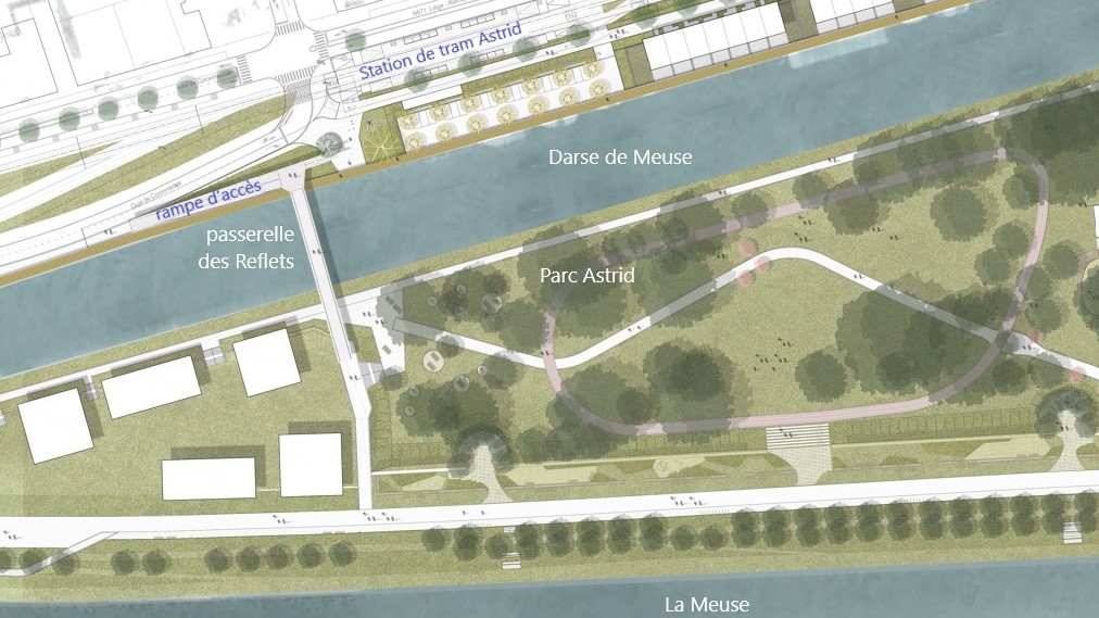 La Passerelle des Reflets, le lien